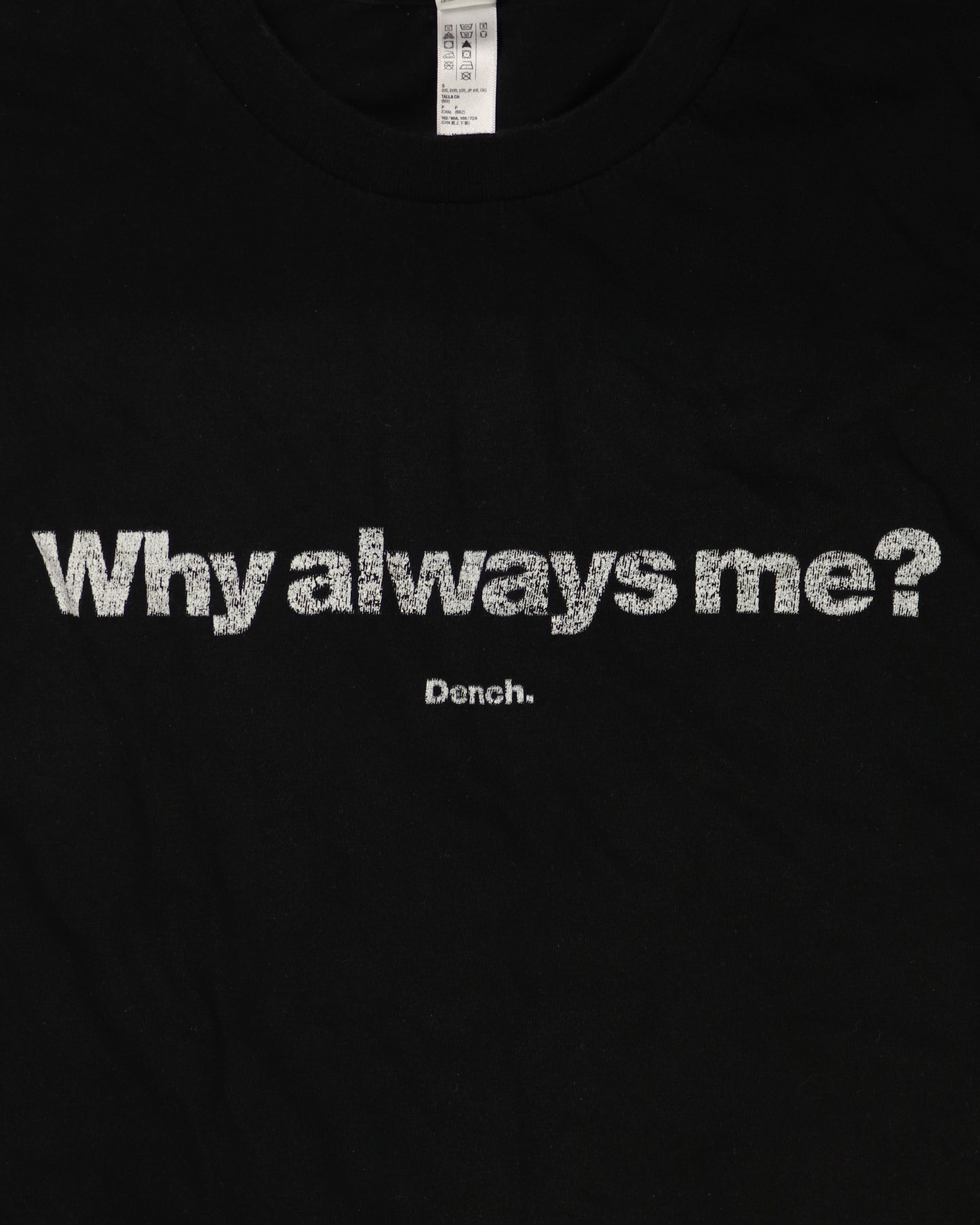 „Why always me?” printed T-shirt